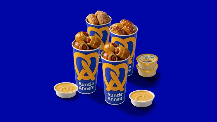 Auntie Anne’s Menu With Prices, Calories, and Best Items 2026 8 Bite Size Snack Pack