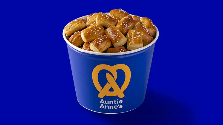 Auntie Anne’s Menu With Prices, Calories, and Best Items 2026 11 Original Pretzel Nuggets Bucket