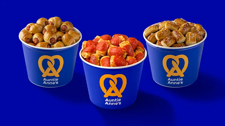 Auntie Anne’s Menu With Prices, Calories, and Best Items 2026 46 Pretzel Buckets